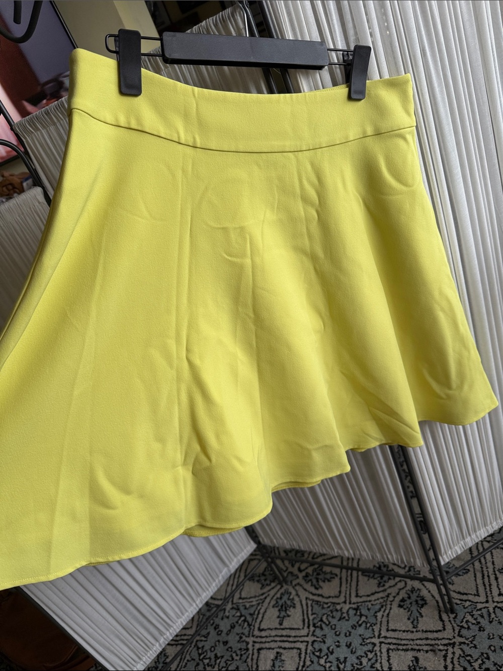 The Limited Bright Yellow Circle Skirt